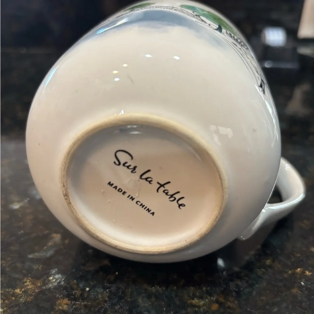 Sur La Table Illustrated Cityscape Mug Cabincore cottagecore coffee collectible